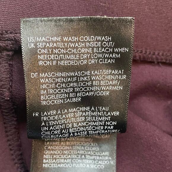 LIVERPOOL Reese Ponte Knit Pull On‎ Pants Ankle Leggings Aubergine Womens 12 US - Picture 7 of 8